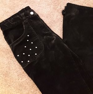 Gymboree black velvet bling jeans size 12
